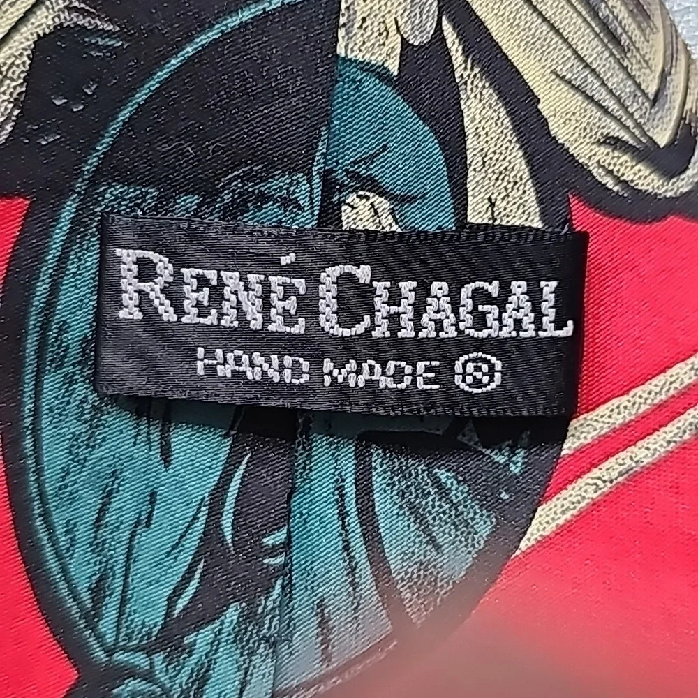Mens bowling‎ tie by Rene' Chagal. HAND, MADE. 4